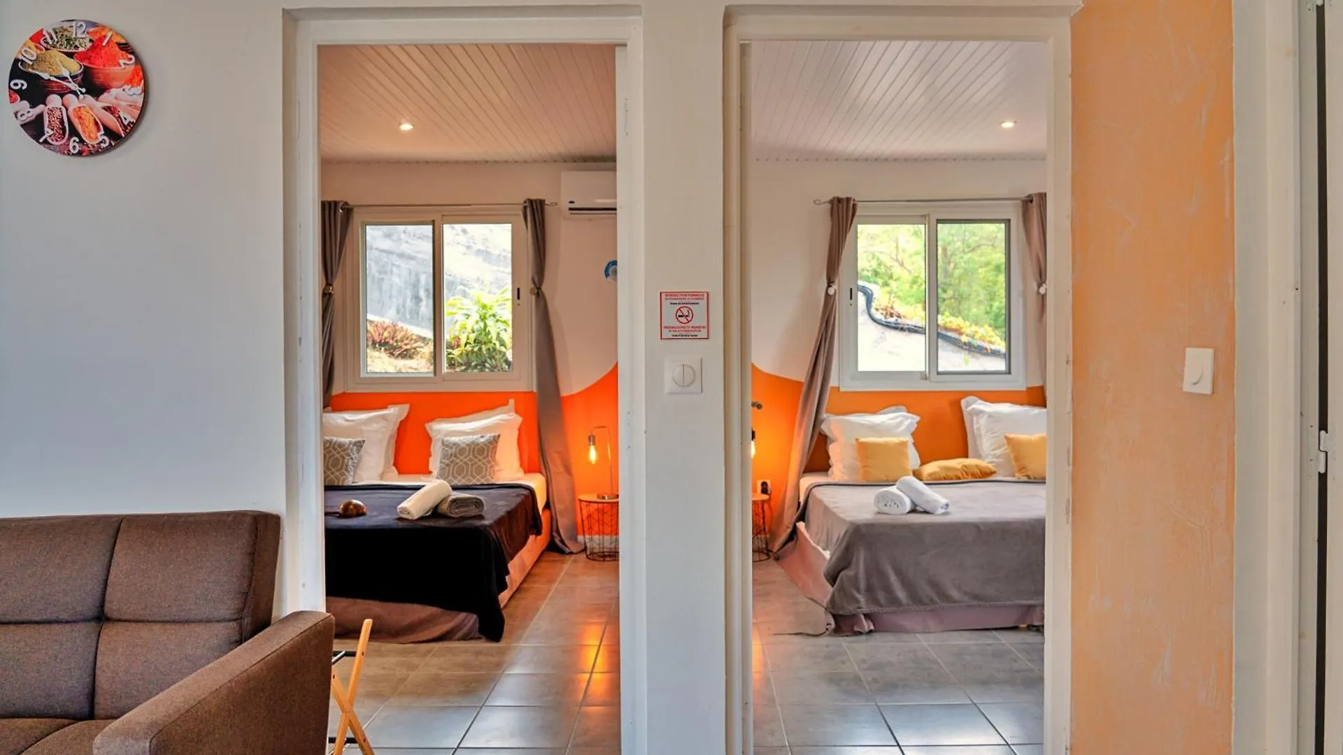 Дом отдыха Villa Bon Manje Cosy, Piscine Privative & Vue Mer Case-Pilote